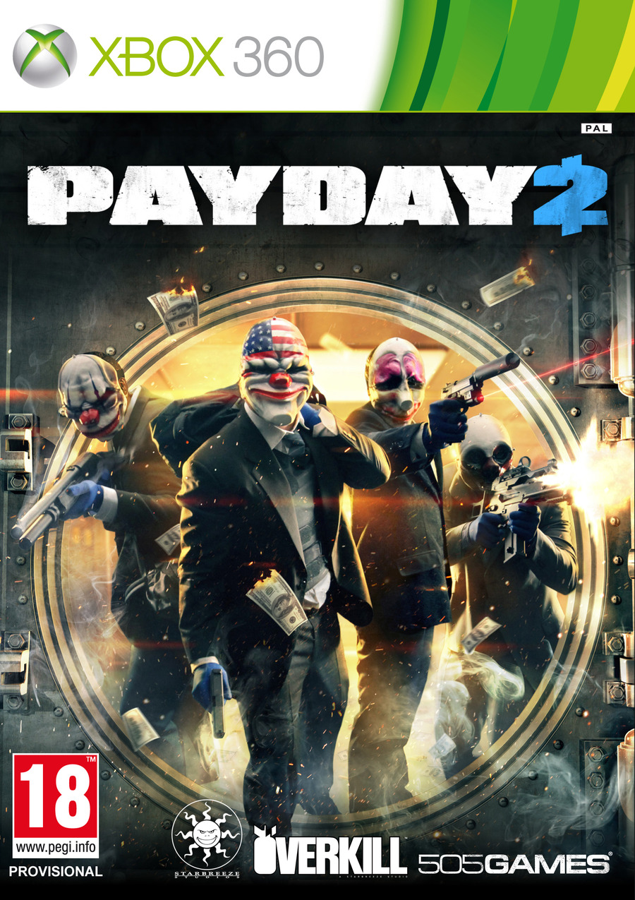 Payday 2 : Payday 2 выйдет в коробочном виде для PS3 и Xbox 360 Payday 2  бокс-арт