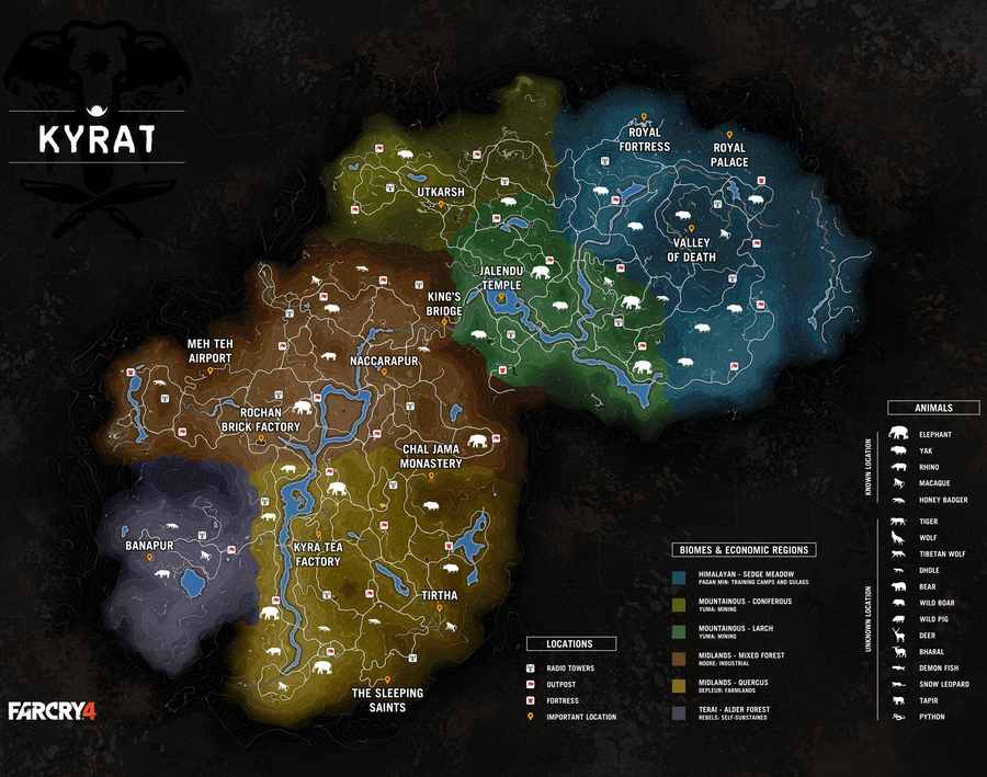 Изображение Far Cry 4 - карта Кирата