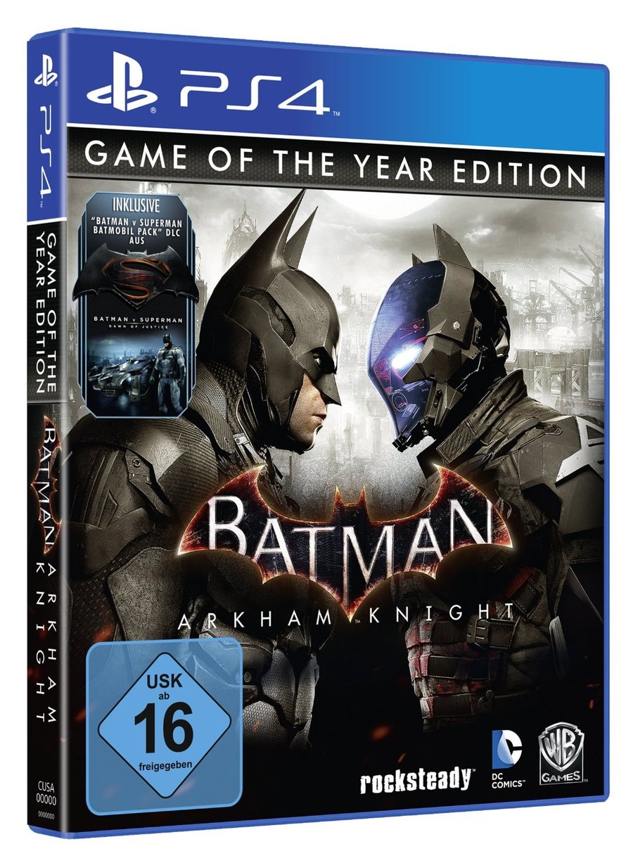 Batman: Arkham Knight : Замечено издание Batman: Arkham Knight Game of the  Year Edition Бокс-арт Batman: Arkham Knight Game of the Year Edition