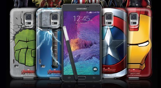 Специальные чехлы для Galaxy Note 4 с героями Marvel.