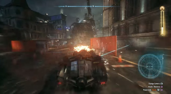Геймплей Batman: Arkham Knight с E3 2015 - бэтмобиль