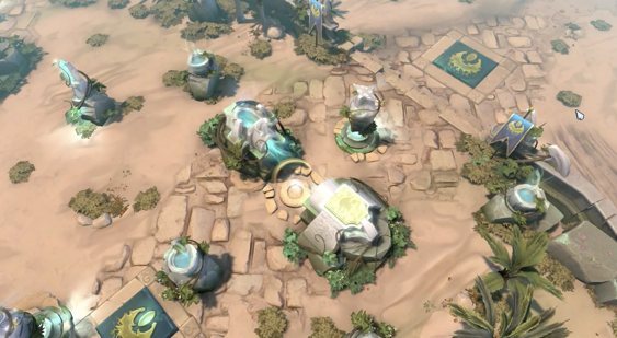 Видео Dota 2 - пустынная карта