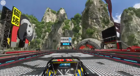360-градусное видео Trackmania Turbo - Lagoon Rollercoaster