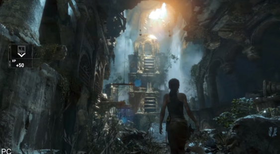 Видео Rise of the Tomb Raider - сравнение с Xbox One, настройки