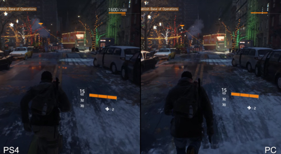 Видео сравнения графики Tom Clancy’s The Division - PS4 и PC с ульта-настройками