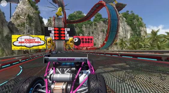 360-градусное видео TrackMania Turbo - лагуна