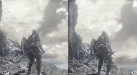 Видео Dark Souls 3 - сравнение графики на PC и PS4