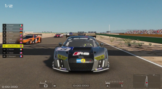 Видео Gran Turismo Sport - Audi R8 LMS на трассе Willow Springs