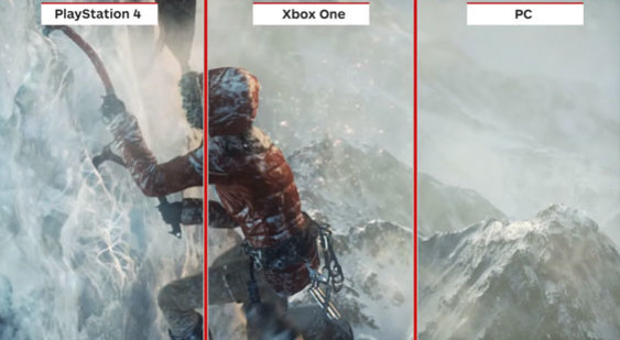 Видео сравнения графики Rise of the Tomb Raider - PS4, PC и Xbox One