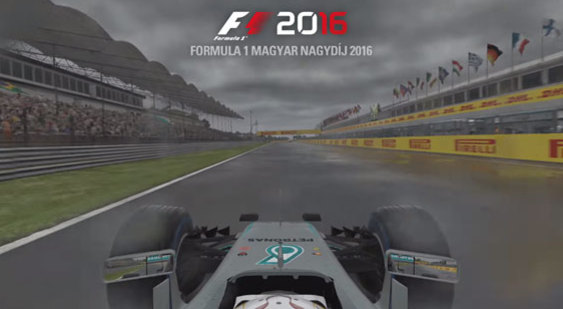 Геймплей F1 2016 - заезд по трассе Hungaroring
