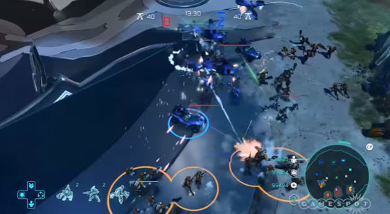 Геймплей Halo Wars 2 на карте Rift за Banished