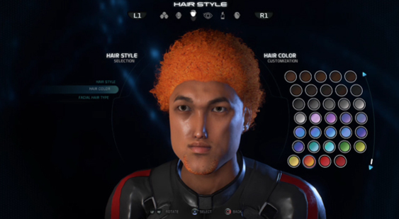 Видео Mass Effect Andromeda - редактор персонажа