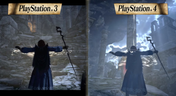 Видео Dragon's Dogma: Dark Arisen - сравнение на PS4 и PS3 - 2 часть