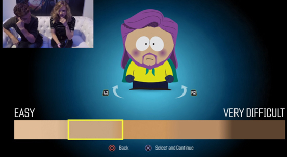 Геймплей South Park: The Fractured But Whole - создание персонажа, уровень сложности