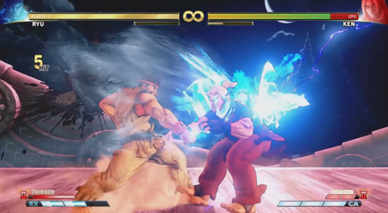 Видео Street Fighter 5 - демонстрация вторых V-Trigger