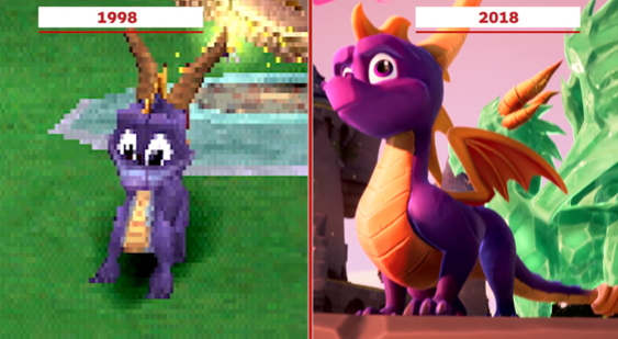 Видео Spyro Reignited Trilogy - сравнение с оригиналом